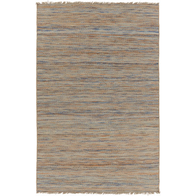 Tapis tissé à plat à la main bleu vif/bleu ciel Thane