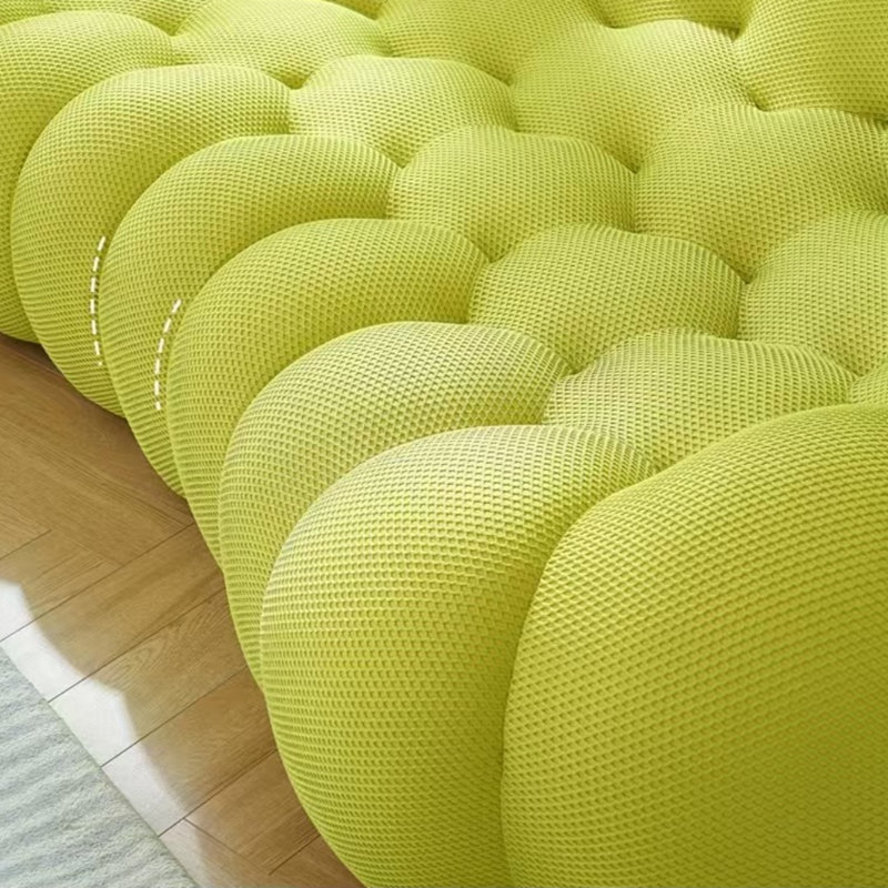 Modern Simple Curved Green Sofa