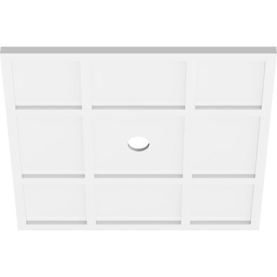 24"OD x 2"ID x 8 1/4"C x 1"P Rubik Architectural Grade PVC Contemporary Ceiling Medallion
