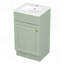 Meuble-lavabo de 18 po avec lavabo, porte à fermeture douce et tablette réglable pour un rangement et une durabilité optimaux-129184299
