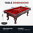 Augusta Pool Table - Mahogany Finish with Felt-87375405-87375404