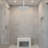 Rain Shower Head High Pressure Rainfall Showerhead Water Saving-123949163
