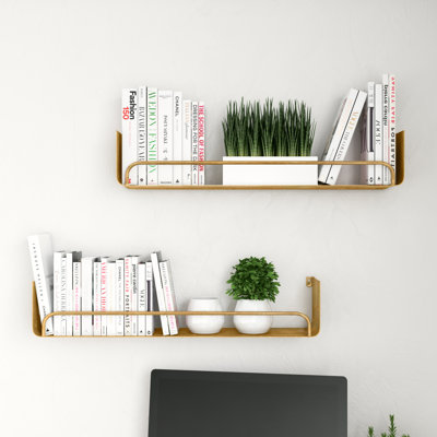 Jimeny Rectangular Metal Wall Shelf