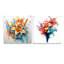 Aquarelle élégante lis pureté - lys acrylique ensemble d'art mural en verre de 2-1937595791