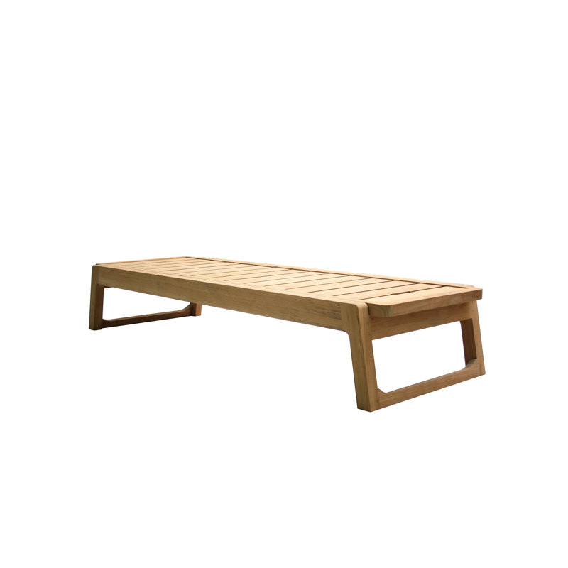 Diuna Outdoor Teak Chaise Lounge