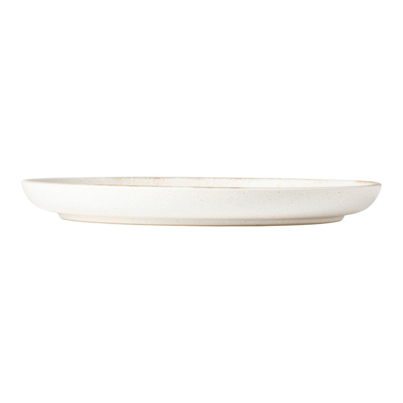 Monterosa Stoneware Dinner Plate, Cream