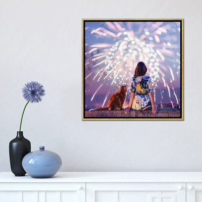 Nuit. Magie. Feux d’artifice de Hobopeeba-impression
