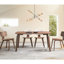 Chaises d'appoint modernes en noyer et blanc modernes (2 pièces)