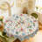 Easter Bunny Tablecloth - Cute Rabbit & Spring Garden Printed Fabric Table Cover, Scalloped-Edge Tablecloth for Easter Brunch, Holiday Party | Reusable Decorative Tablecloth for Round/Rectangular Dining Tables, Spring Home Decor-316440673