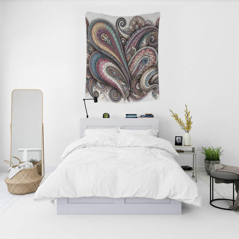 Tapisserie murale, H 60 po x l 51 po x P 0,5 po