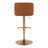Swivel Upholstered Adjustable Height Counter Stool with Metal Frame-105186244-105186245