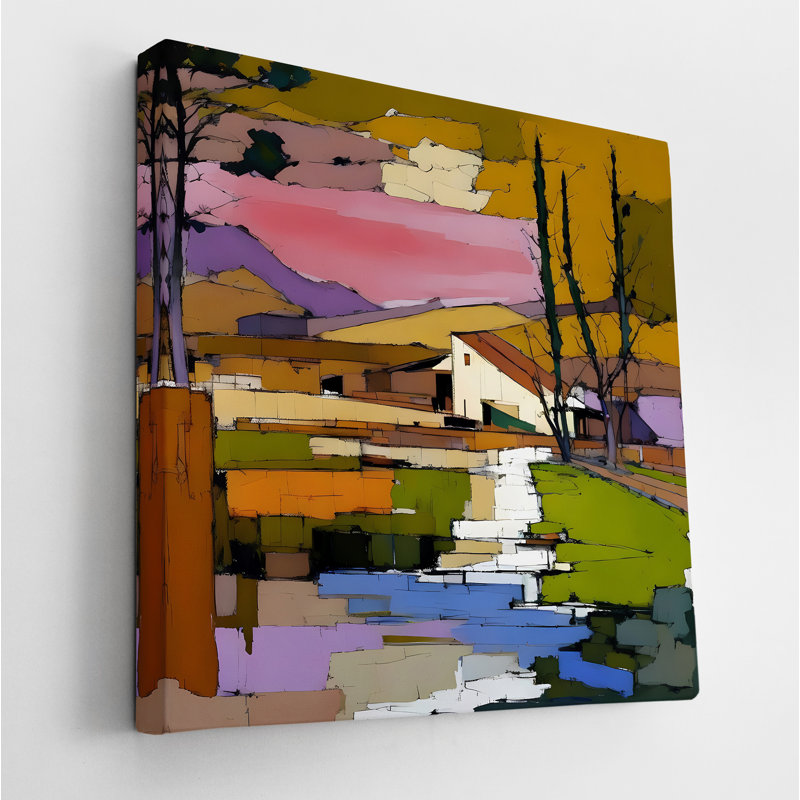 Mid Century Retreat, 36" H x 36" W