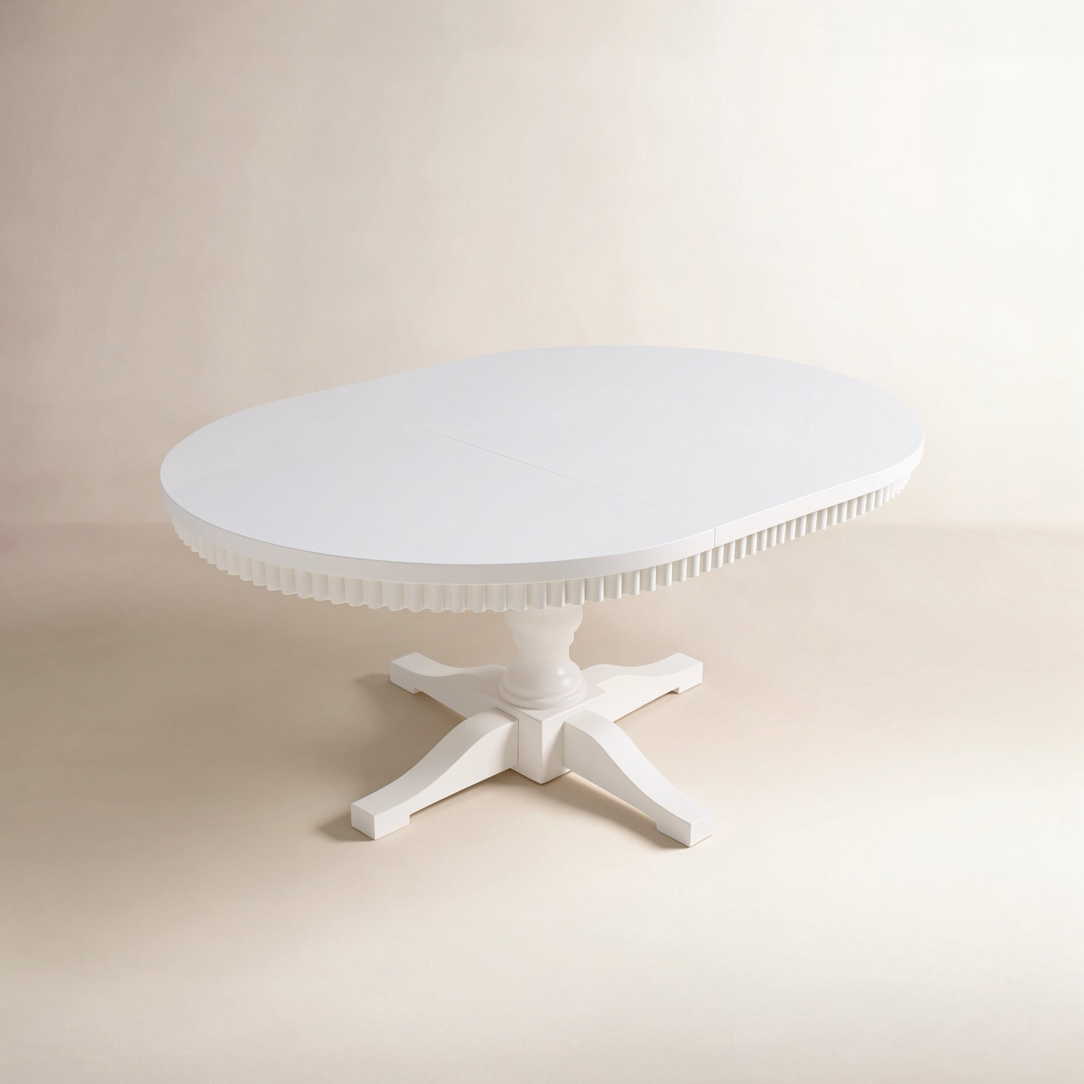 Pearce 66" Extendable Dining Table, White