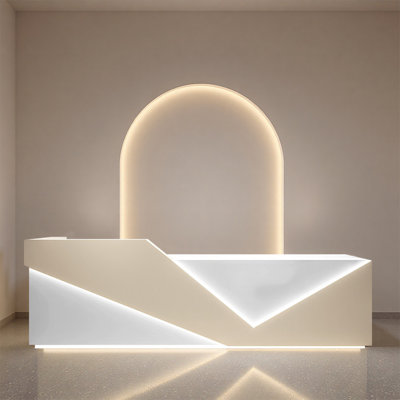 Bureau de bienvenue Sleek Fashion - Multifonctionnel fonctionnel pour le salon de thé et le lieu de travail