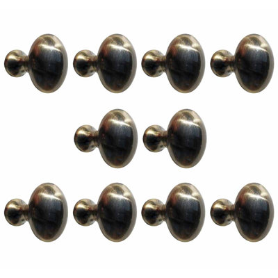 10 Cabinet Knob Antique Solid Brass | Renovator's Supply