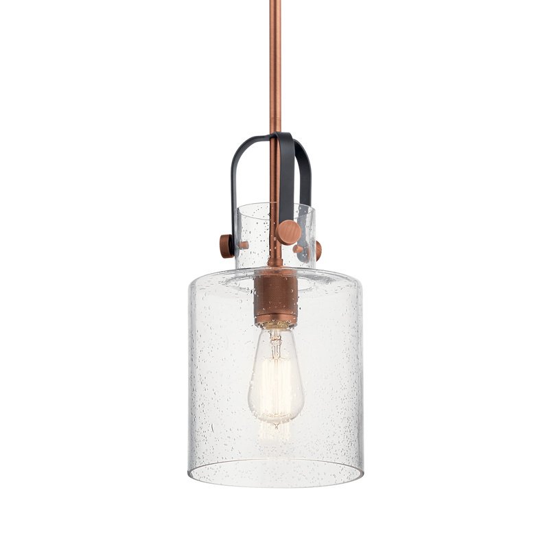 Luminaire suspendu 1 lumière Calantha, Cuivre antique