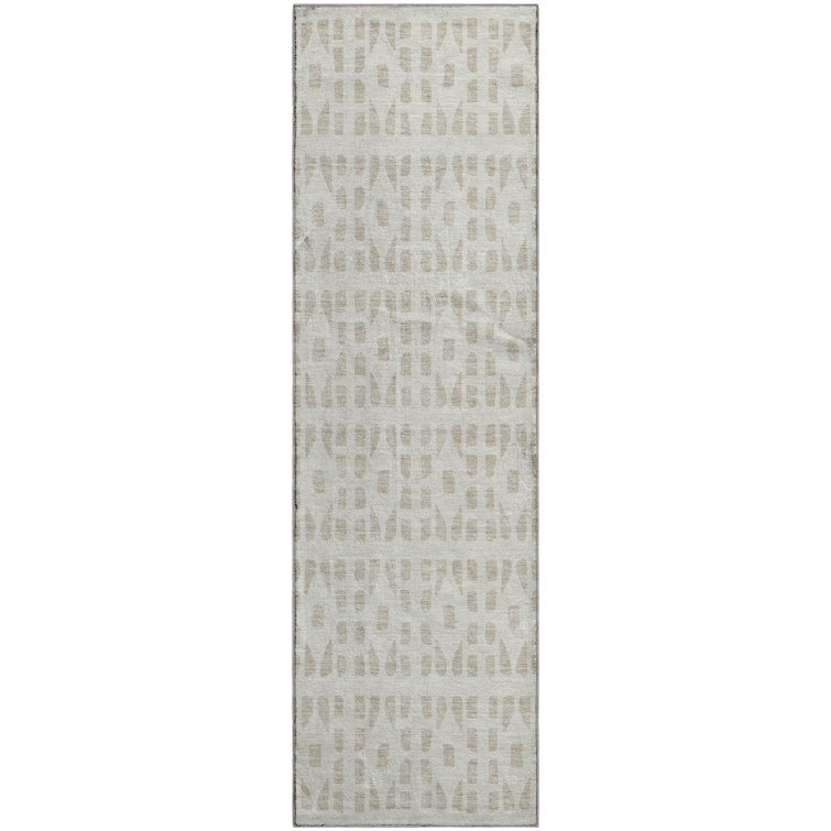 Premium Machine Washable Prisco Ivory Rug