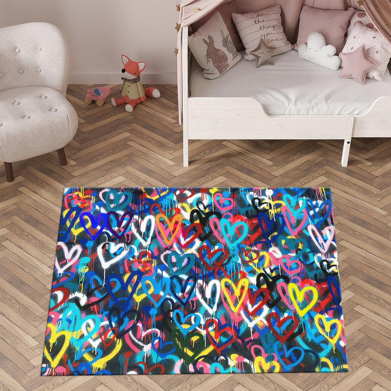 Exquisite With Pile Soft Printed Rug Featuring an Intricate Geometric Pattern Perfect for Enhancing the Look of Your Living Room or Bedroom
