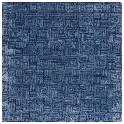 Corderio Hand Tufted Viscose Wool Cotton Geometric Rug