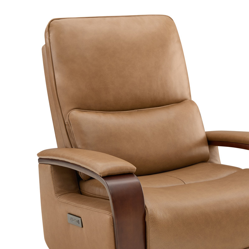 Fauteuil inclinable électrique pivotant en cuir véritable