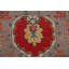 Tapis rectangulaire en laine noué à la main de conception unique 6 pi 7 po x 9 pi 11 po nouvel âge brun / bleu / rouge