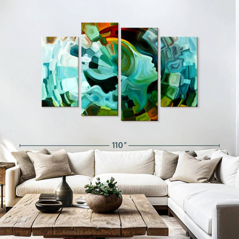 Leisha Creative Mind, 54'' H x 84'' W