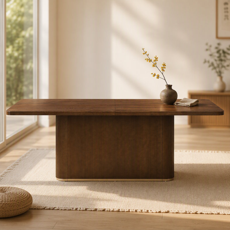 84" Rectangular Dining Table, Walnut