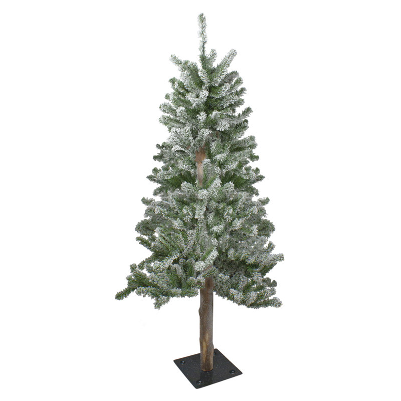 Sapin de Noël artificiel floqué de 4 pi non éclairé