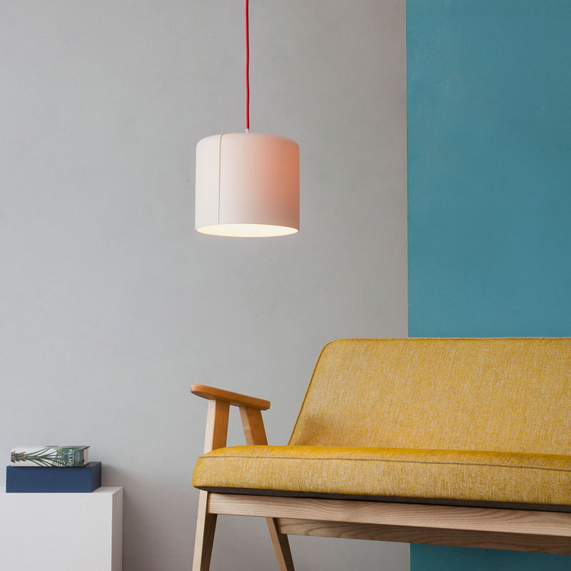 Be.pop 1 - Light Cylinder Pendant, Red, Neutral