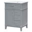 Meuble-lavabo moderne autoportant 24 po avec lavabo en céramique 24 po-1103962945