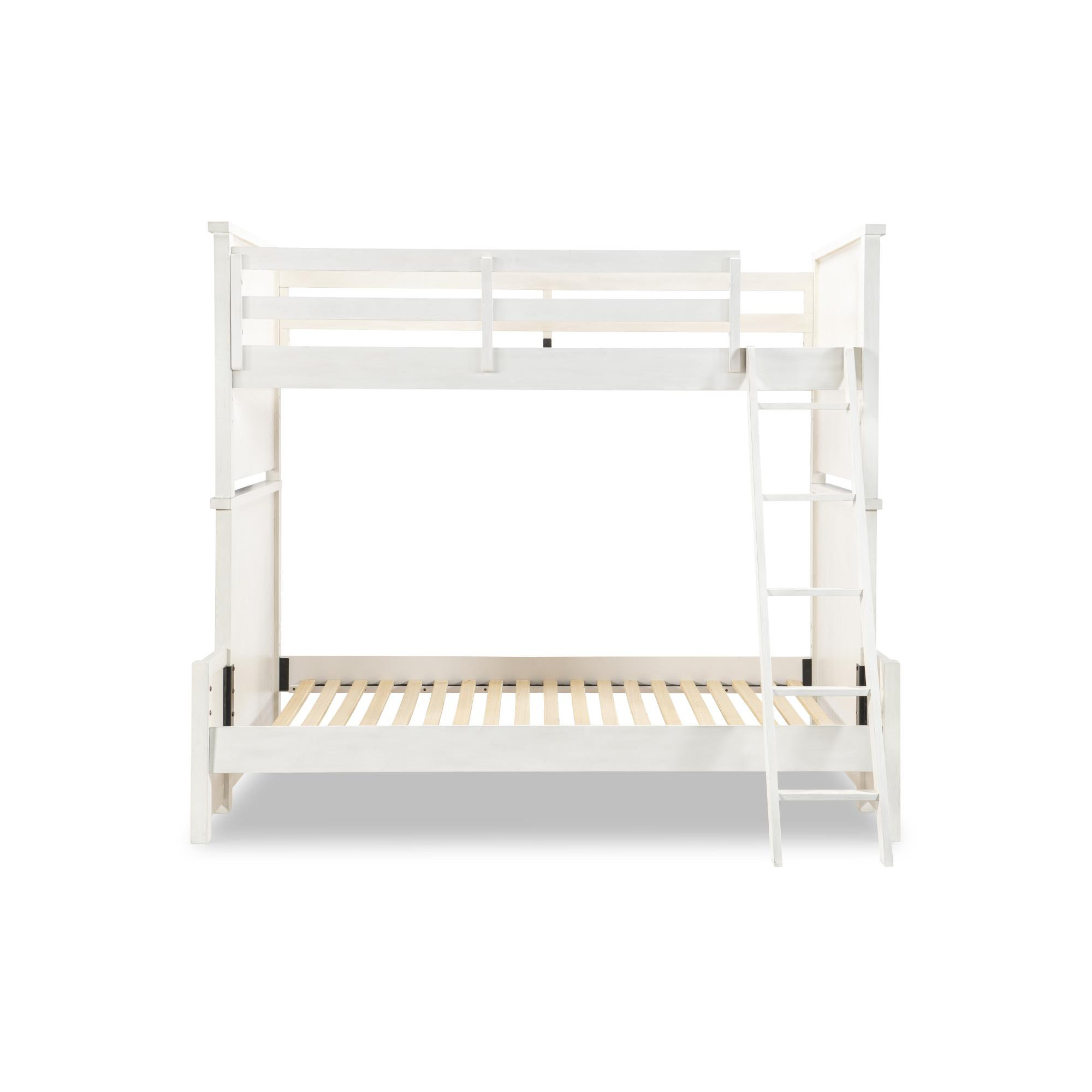 COMPLETE BUNK BED, Twin Over Full, White