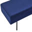 Banc de chambre en velours de style contemporain, bleu (45 po x 13 po x 17 po)