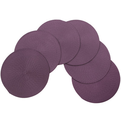 Marun Polypropylene Plastic Round Placemat