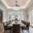 42 Inch - Silver Crystal Fan Chandelier - Remote Control / Dimmable / Variable Speed - Suitable For Living Room And Any Room