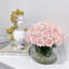 Arrangement de rose rosé Real Touch - fleurs artificielles de campagne française pour la décoration intérieure