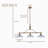 32-Inch 3-Light Iron Bronze Dining Room Chandelier With Adjustable Pendant Chain-978502088
