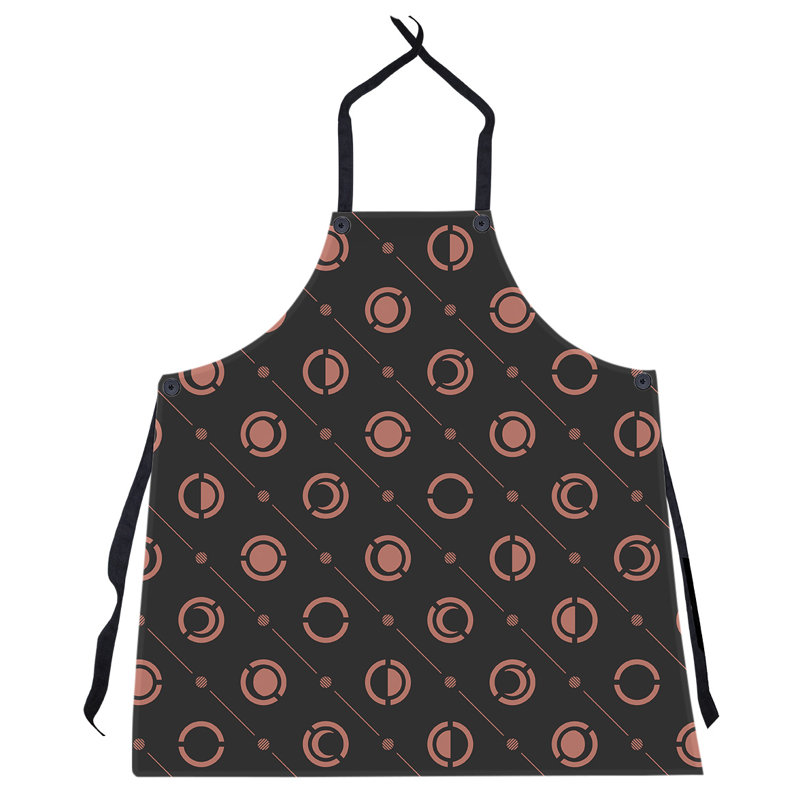 Skeffingt Bib Apron, Black/Blood Red