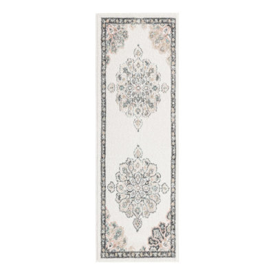 Tapis oriental ivoire