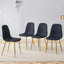Ensemble de 4 chaises d'appoint, chaises de salle à manger avec pieds en métal pour la maison et le bureau-1391409172-1391409175