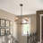 5-light Vintage Rustic Chandelier With Crystal Accents