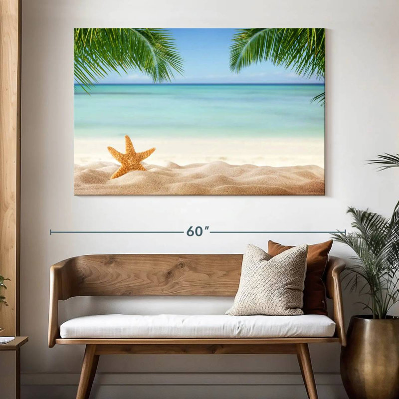 Étoile de mer tropicale Alvord, H 34 po x l 51 po