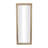 Bhavisha Wooden Tall Brown Wall Mirror with Layered Beaded Frame