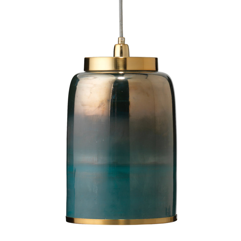 Luminaire suspendu à 1 lumière, Turquoise