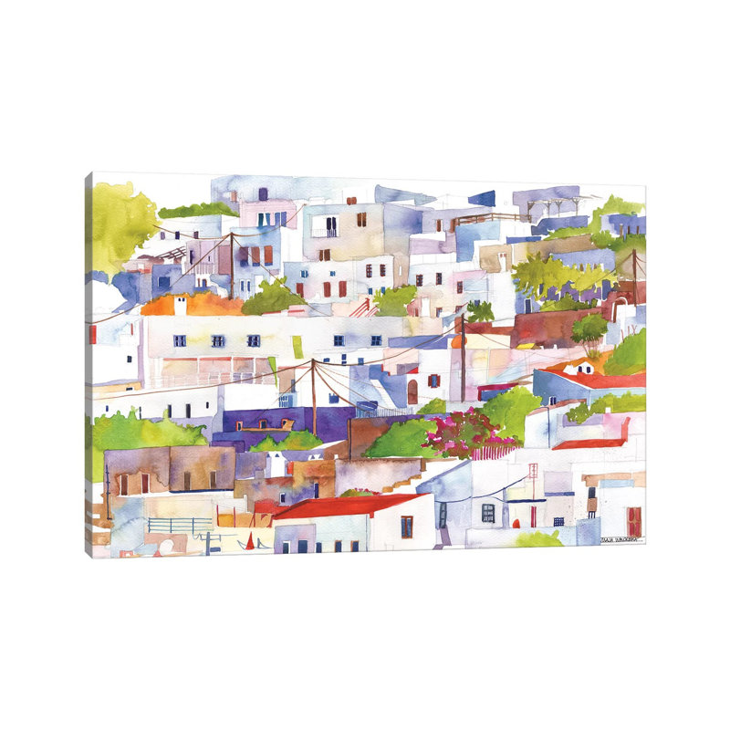 Lindos 1 Piece Wrapped Canvas Wall Art, 20.32 cm H x 30.48 cm W
