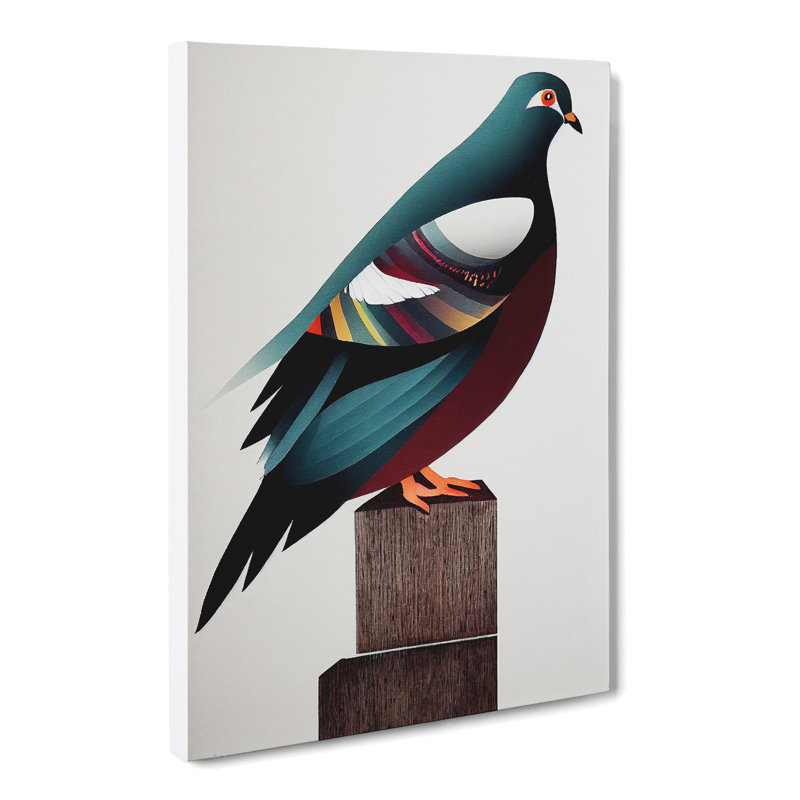 Ramilla Pigeon Modern - Wrapped Canvas, 60cm H x 40cm W x 3cm D