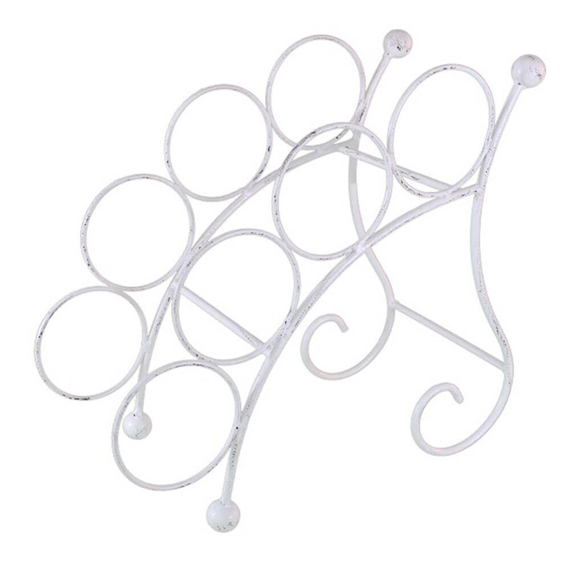 Ingrassia 4 Bottle Tabletop Wine Bottle Rack in White