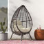 Chaise de patio en forme de larme avec coussins Dixion