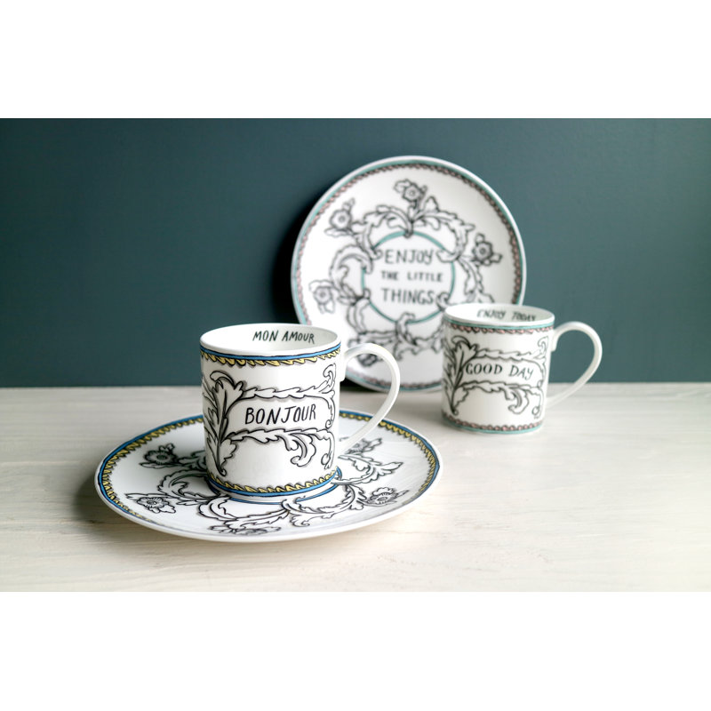 Mon Amour Bone China Coffee Mug