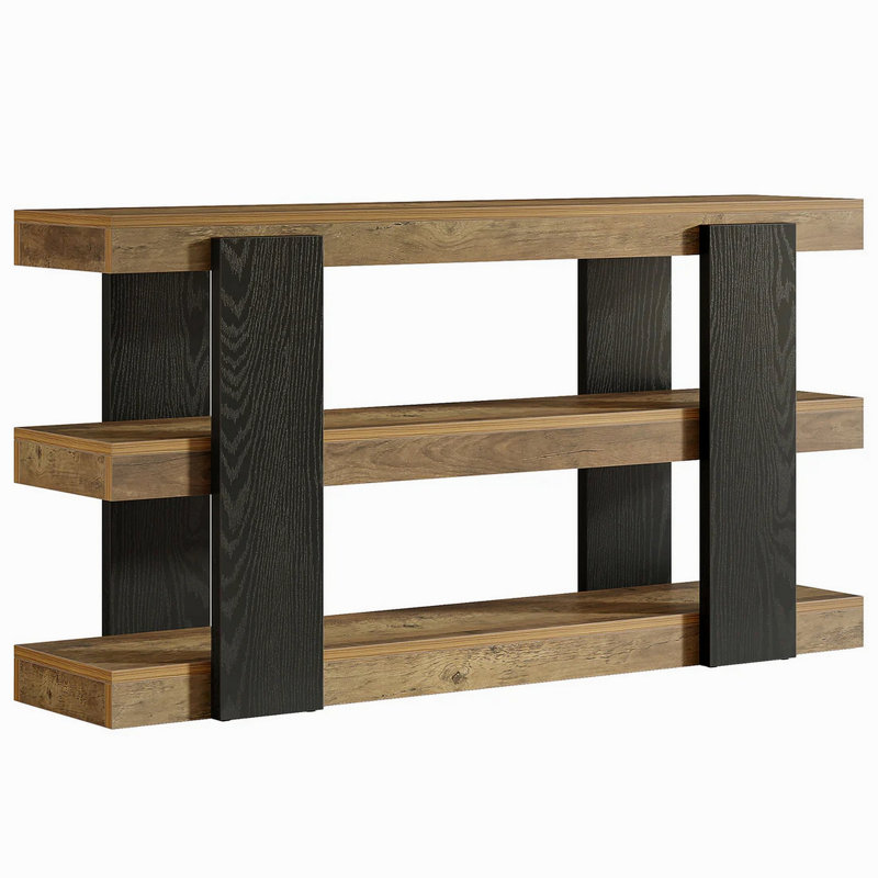 Versatile Side Table,Console Table,3-Tier Sofa Table,Entryway Table
