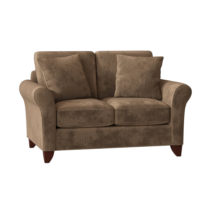 Almada Loveseat, Tweetie 8 Brown Performance Velvet, Yes, Manhattan